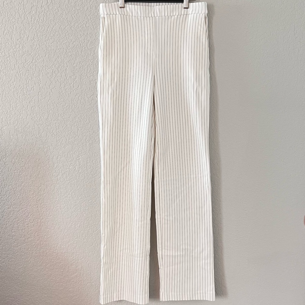 Rachel Zoe Stretchy White Pinstripe Pants Women’s Size 2